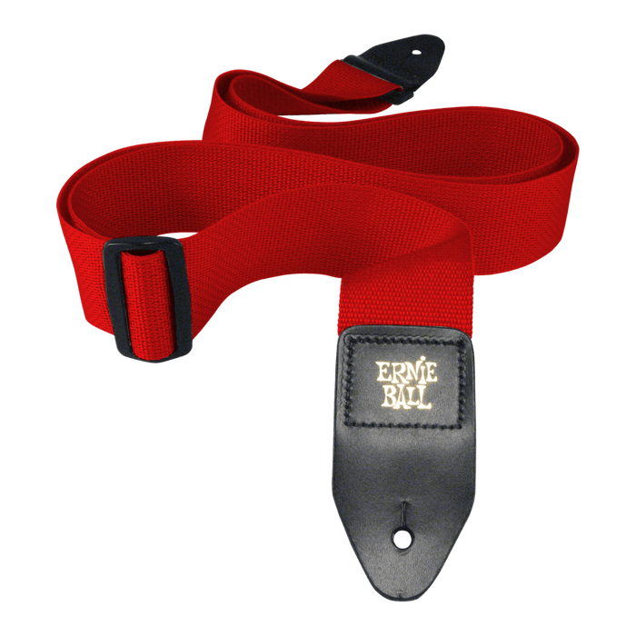 ERNIE BALL Red Polypro Guitar Strap Electric / Acoustic - Guitar Warehouse