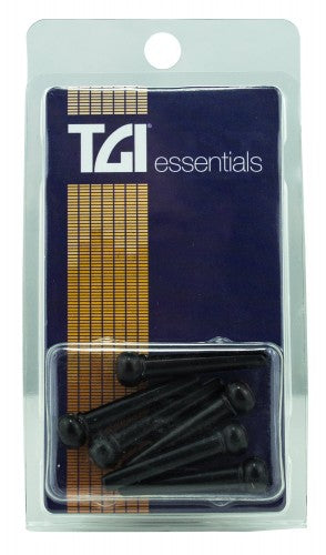 Acoustic Guitar Bridge Pins - Black - Guitar Warehouse