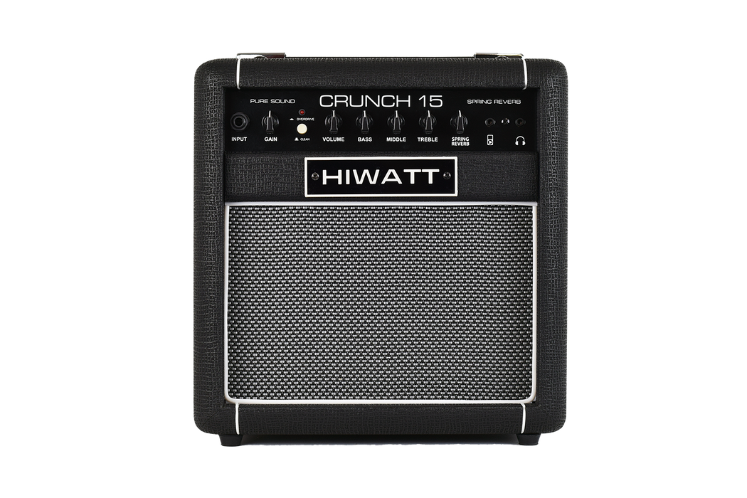 Hiwatt Crunch 15R COMBO W/ 1X8” SPEAKER & SPRING REVERB - Guitar Warehouse