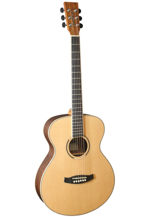 Tanglewood Discovery Folk Left Handed Acoustic - Natural Open Pore Satin DBT-F-HR-LR - Guitar Warehouse