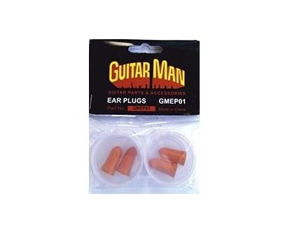 Guitar Man GMEP01 Standard Ear Plugs, Reuseable, Two Pairs in a Pack - Guitar Warehouse