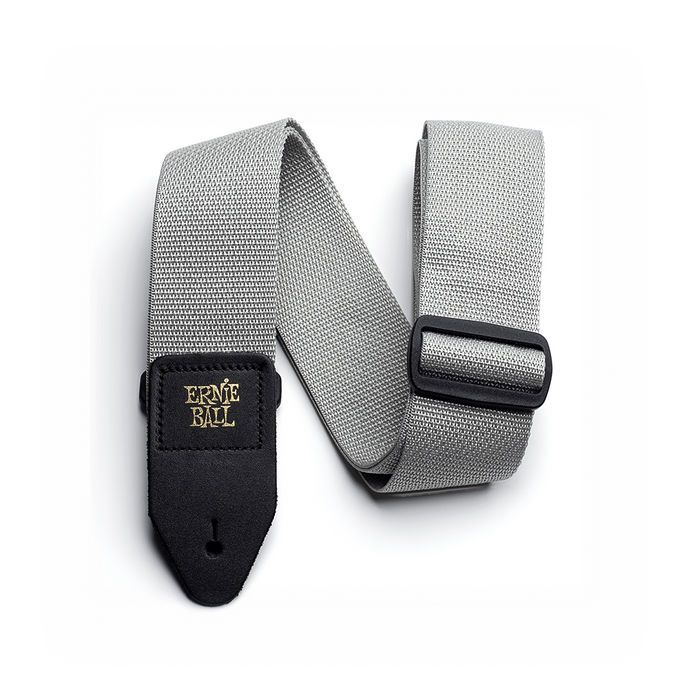 Ernie Ball Grey Silver Polypro Guitar Strap Electric / Acoustic - Guitar Warehouse