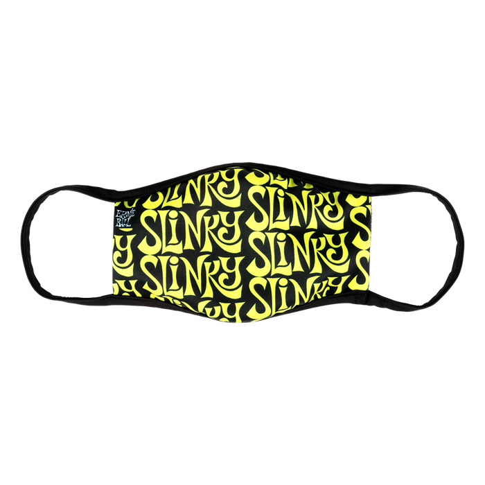 Official Ernie Ball Face Mask Green Slinky Logo - Adult - Guitar Warehouse