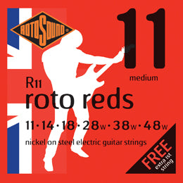 Rotosound R11 Roto Red Nickel Electric Guitar Strings, 11-48 - Guitar Warehouse