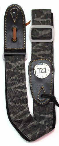 Black Camouflage Guitar Strap - TGI - Guitar Warehouse