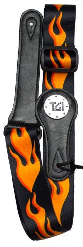 Hot Rod Flames Guitar Strap - TGI - Guitar Warehouse