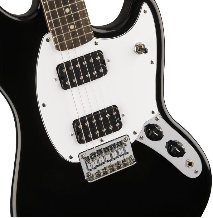 Fender Squier Bullet® Mustang® HH, Laurel Fingerboard, Black 24" Short Scale
