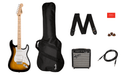 Fender Squier Sonic™ Stratocaster® Pack, Maple Fingerboard, 2-Color Sunburst, Gig Bag, 10G - 230V UK - Starter Pack - Guitar Warehouse