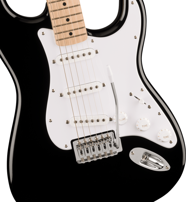 Squier Sonic™ Stratocaster®, Maple Fingerboard, White Pickguard - Black