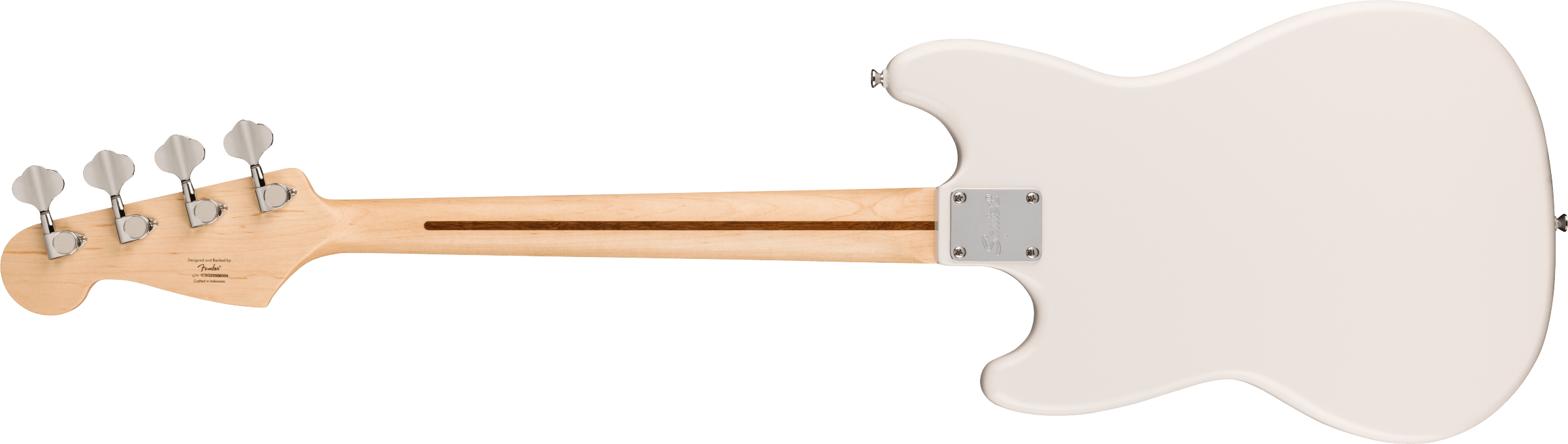 Fender Squier Sonic™ Bronco™ Bass, Maple Fingerboard, White Pickguard, Arctic White