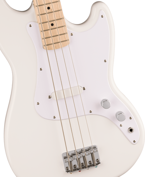 Fender Squier Sonic™ Bronco™ Bass, Maple Fingerboard, White Pickguard, Arctic White