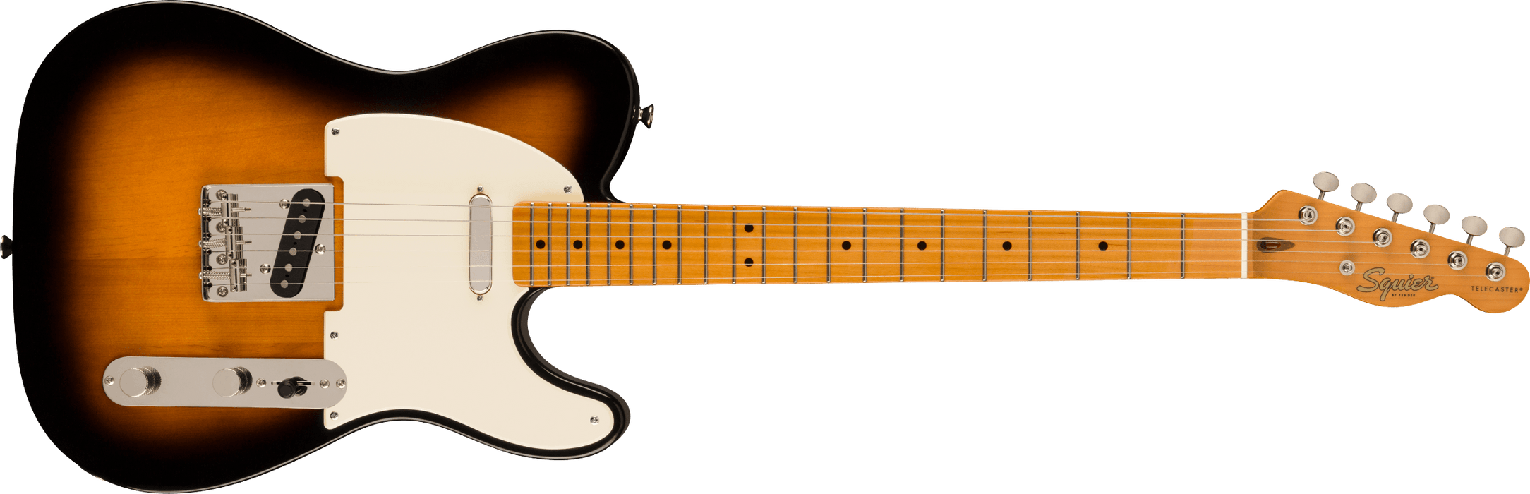 Fender Squier FSR Classic Vibe '50s Telecaster®, Maple Fingerboard, Parchment Pickguard, 2-Color Sunburst