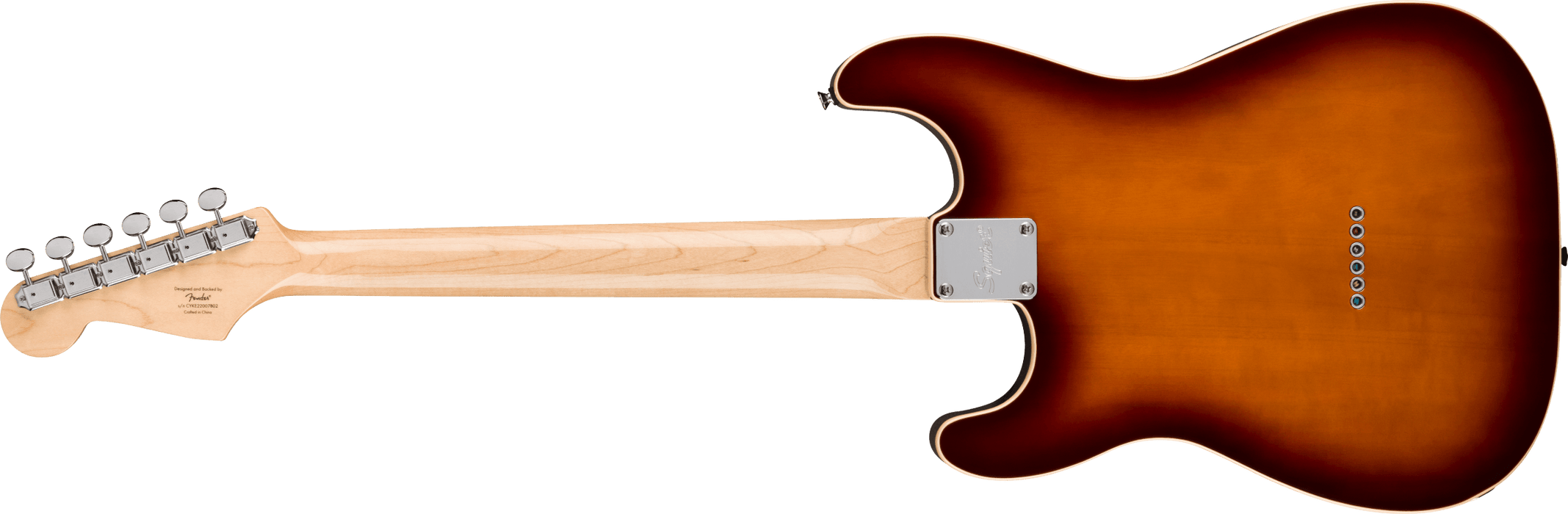 Fender Squier Paranormal Custom Nashville Stratocaster®, Laurel Fingerboard, Black Pickguard, Chocolate 2-Color Sunburst