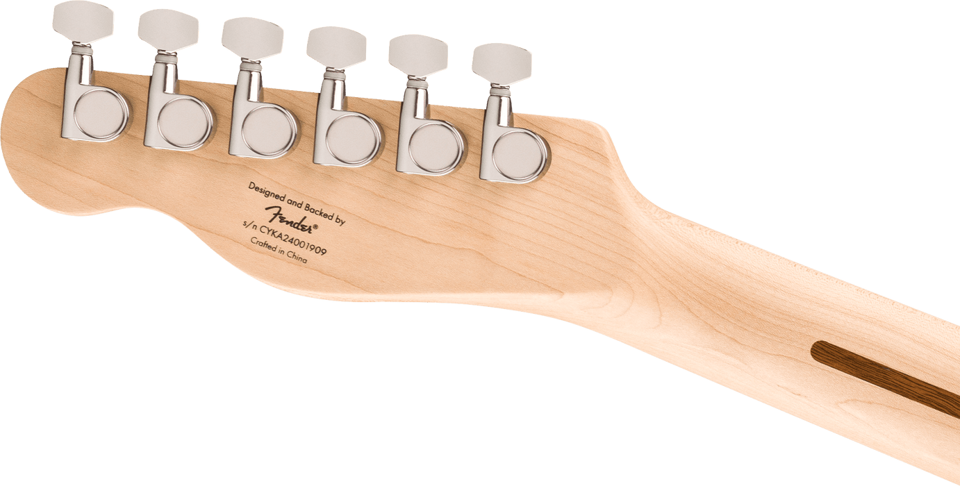 Fender Squier Affinity Series® Telecaster® Thinline, Laurel Fingerboard, Black Pickguard, Olympic White