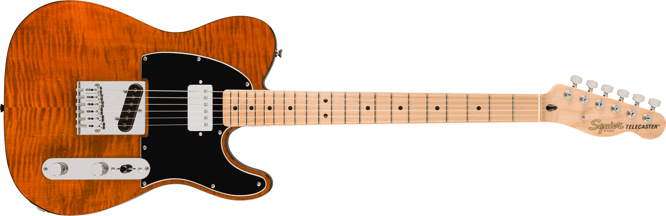 Fender Squier Affinity Series® Telecaster® FMT SH, Maple Fingerboard, Black Pickguard, Mocha
