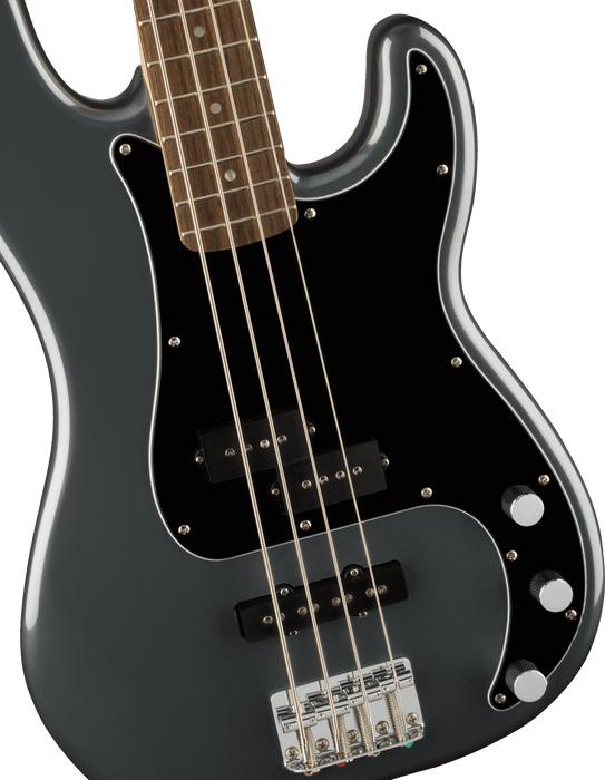 Fender Affinity Series™ Precision Bass® PJ, Laurel Fingerboard, Black Pickguard, Charcoal Frost Metallic