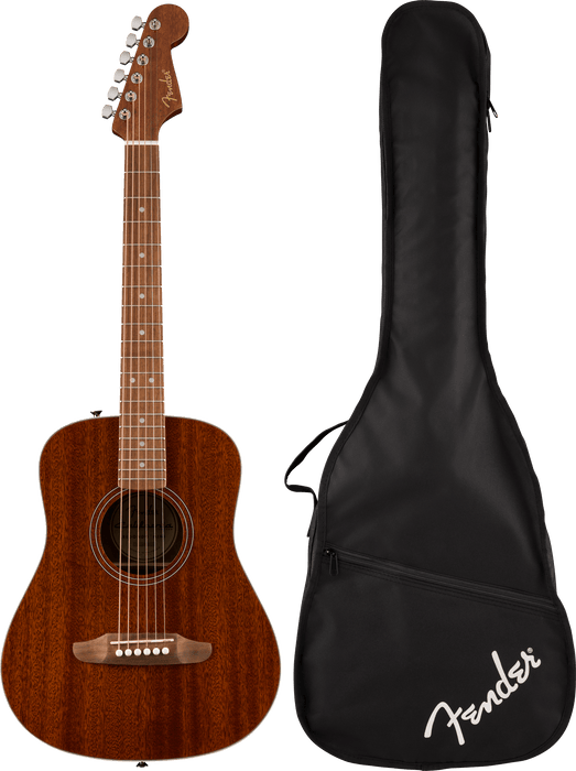 Fender California Standard Redondo™ Mini with Bag, Spruce Top, Natural Sapele