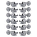 Grover Mini Rotomatics Machineheads 12 String ~ 6+6 ~ Chrome