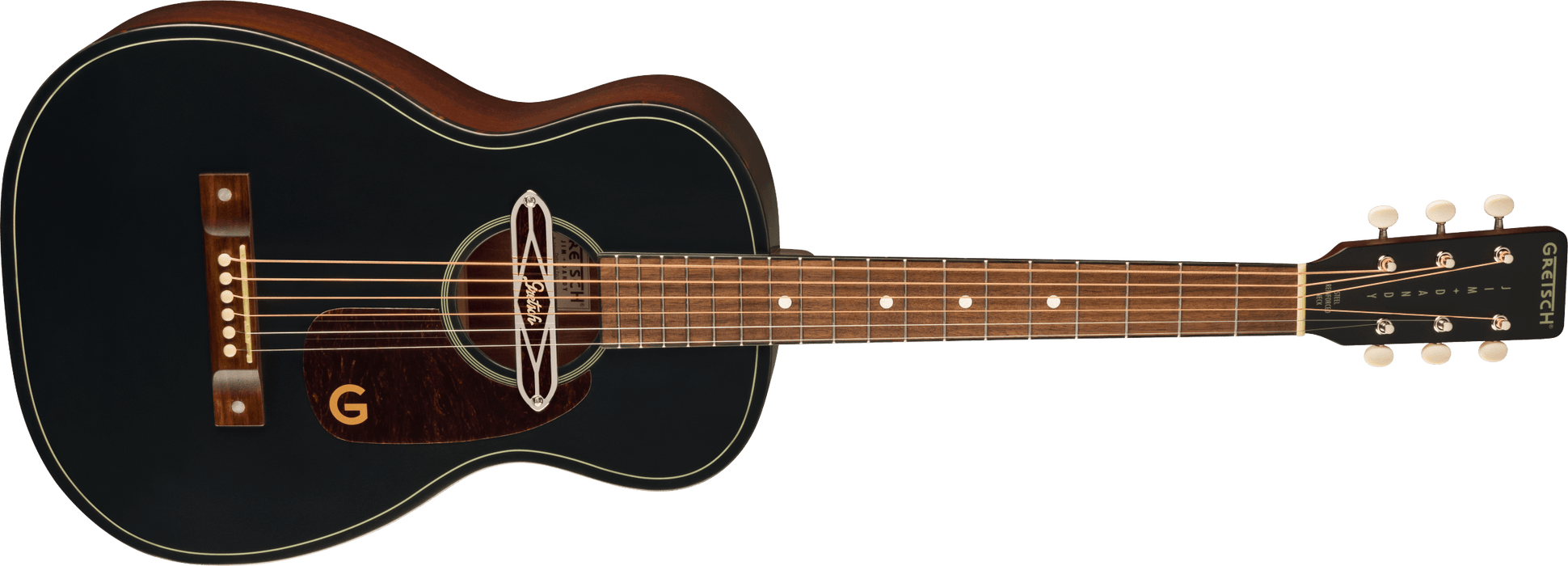 Gretsch Deltoluxe Parlor Electro Acoustic Guitar - Black Top