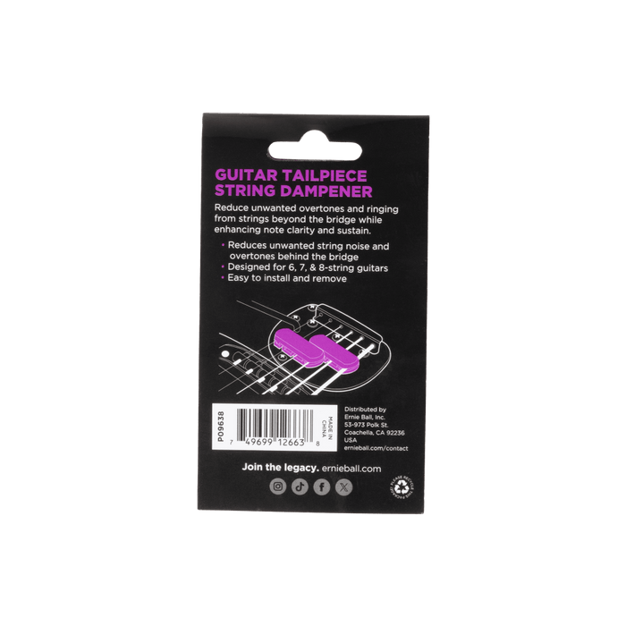 Ernie Ball String Dampener - Guitar Tailpiece