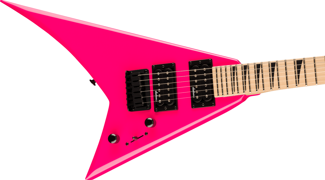 Jackson JS Series Rhoads Minion JS1X, Maple Fingerboard, Neon Pink