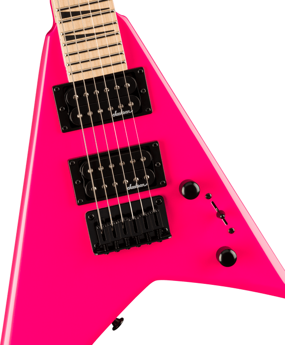 Jackson JS Series Rhoads Minion JS1X, Maple Fingerboard, Neon Pink