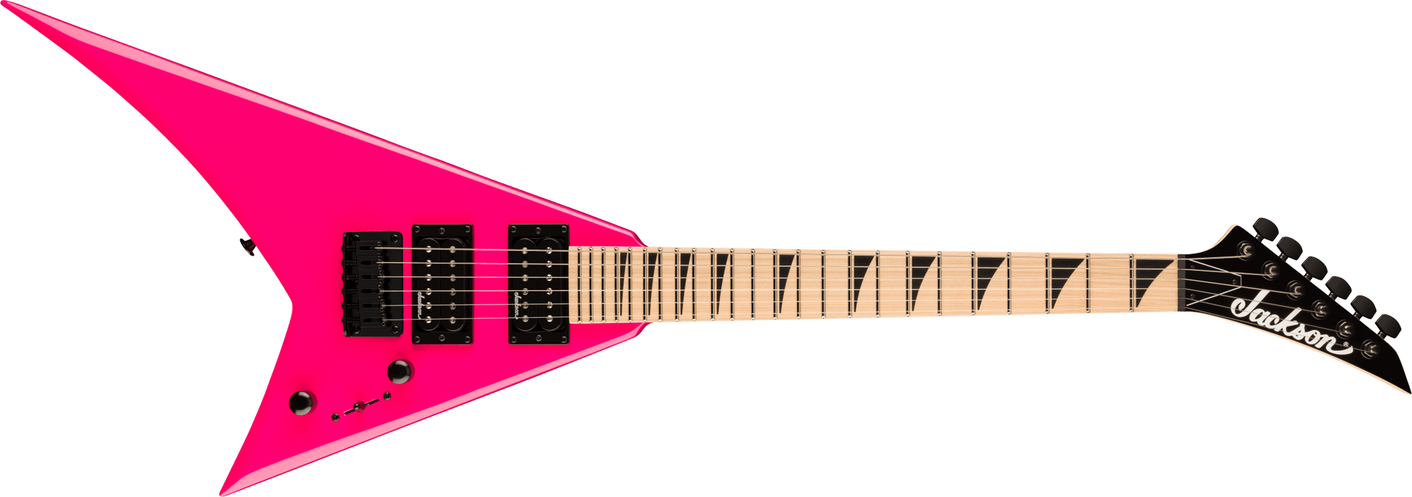 Jackson JS Series Rhoads Minion JS1X, Maple Fingerboard, Neon Pink
