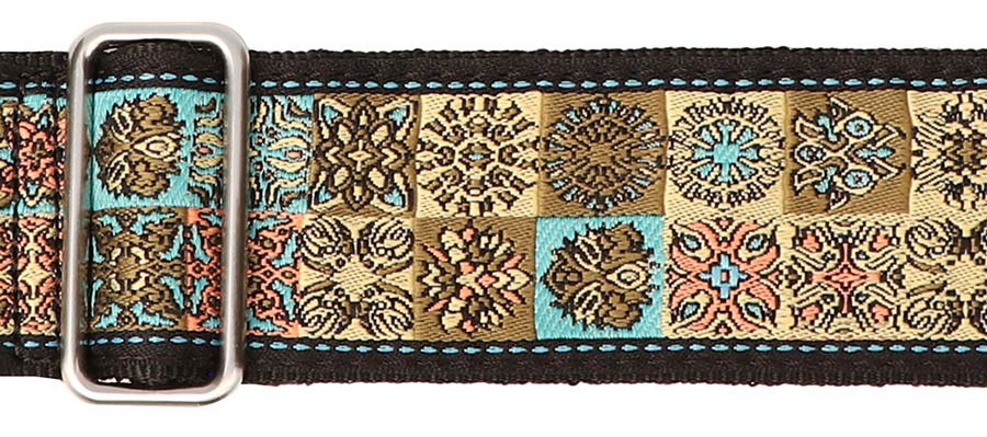 Vintage Jacquard Strap Multi Colour - Yellow/Blue
