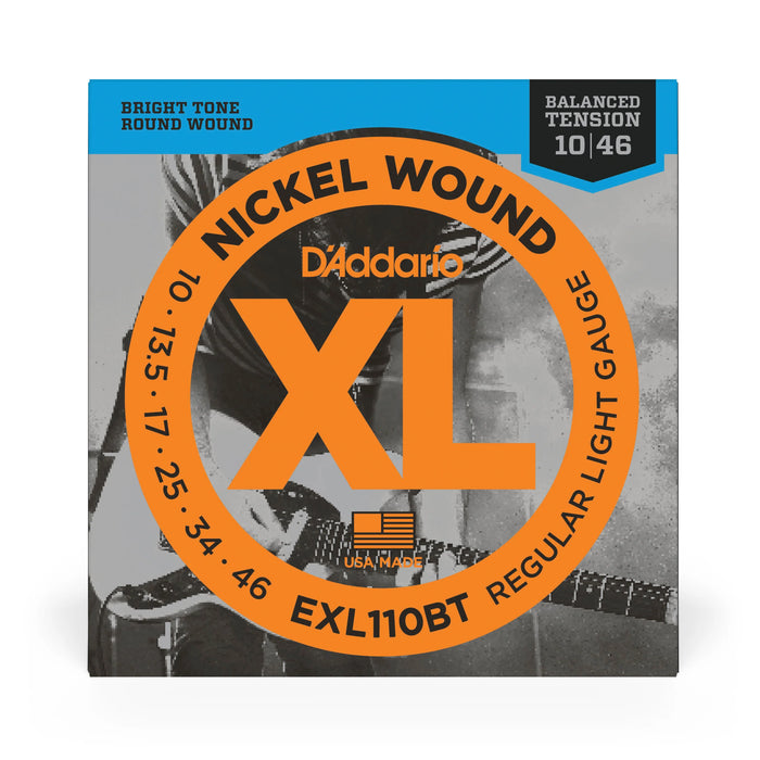 D'Addario EXL110BT Nickel Wound, Regular Light Gauge, 10-46