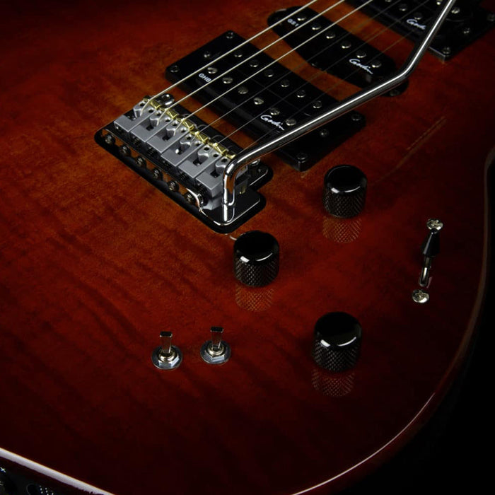 Godin XTSA 3 Voice Electric Guitar ~ Light Burst Flame