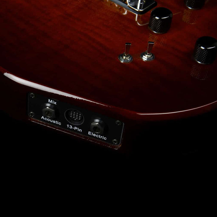 Godin XTSA 3 Voice Electric Guitar ~ Light Burst Flame