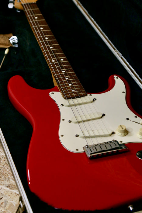 1987 Fender Stratocaster Plus in Red w/Lace Sensor + Original Case - Pre-owned