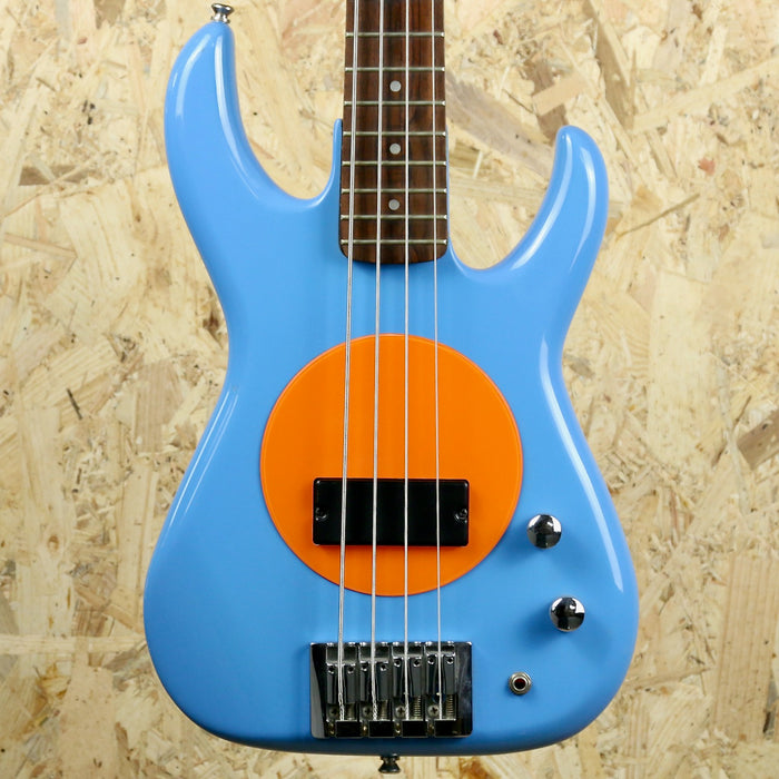 Fleabass Signature Bass Guitar Model 32" Scale in Blue/Oranage - Pre-owned