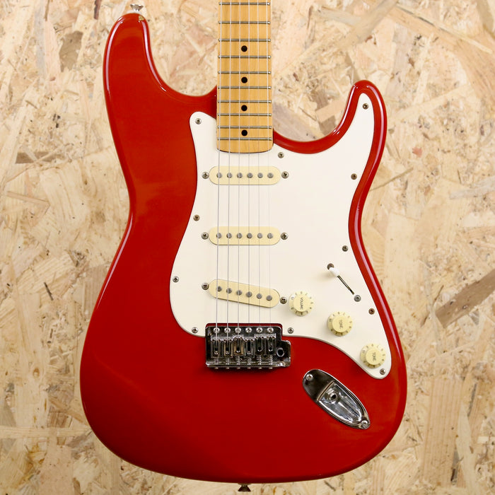 80/90's MIK Squier Stratocaster in Faded Red w/Maple - Pre-Owned