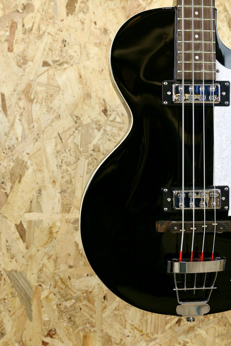 Hofner Ignition SE Club Hollow Body Bass Guitar Black - Pre-owned