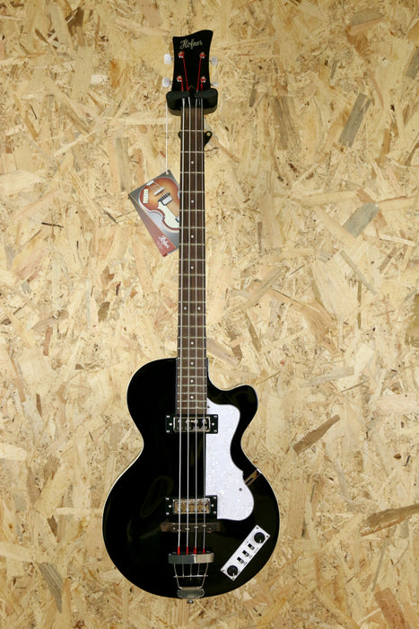Hofner Ignition SE Club Hollow Body Bass Guitar Black - Pre-owned