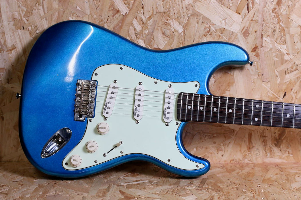 Vintage V6 Reissued Electric Guitar Candy Apple Blue - Pre-Owned
