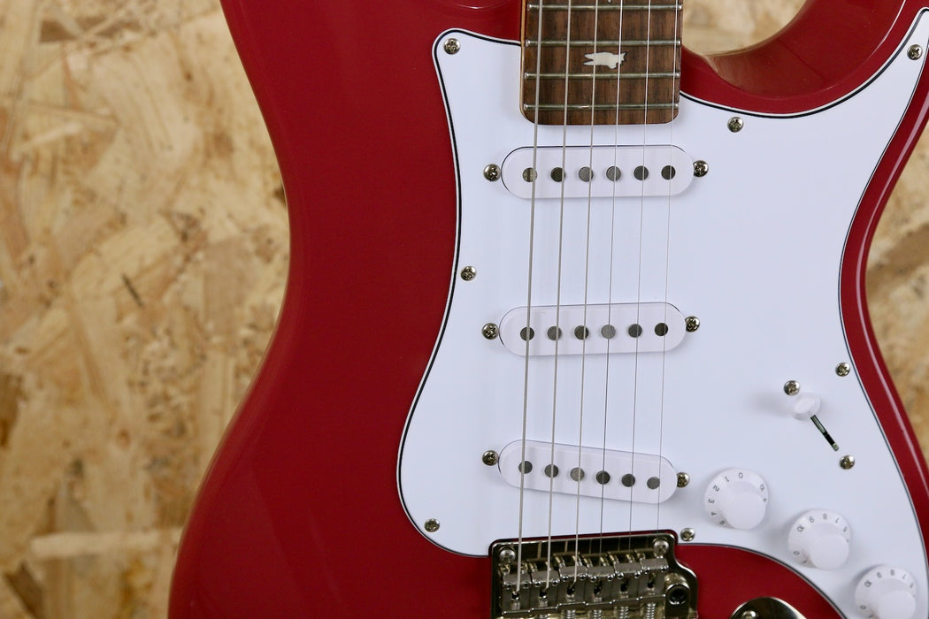 2025 PRS SE Silver Sky in Derby Red | John Mayer Signature - Pre-owned