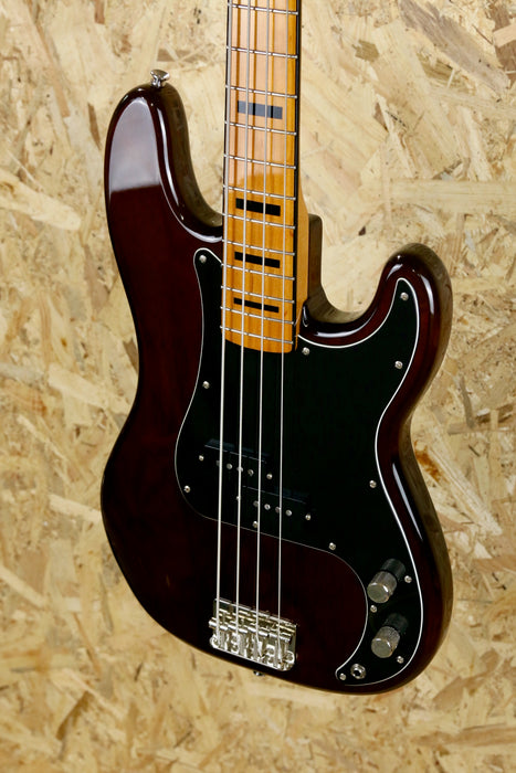 2023 Squier Classic Vibe 70's Precision Bass Guitar in High Gloss Walnut - Pre-owned