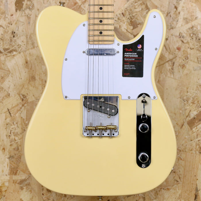 Fender American Performer Telecaster® w/ Maple Fingerboard in Vintage White