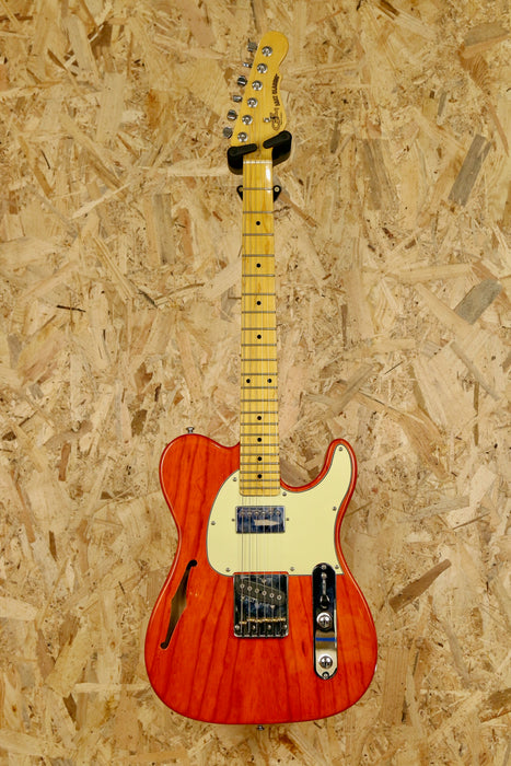 G&L Tribute Series Asat Classic Semi Hollow in Clear Orange - Pre-Owned