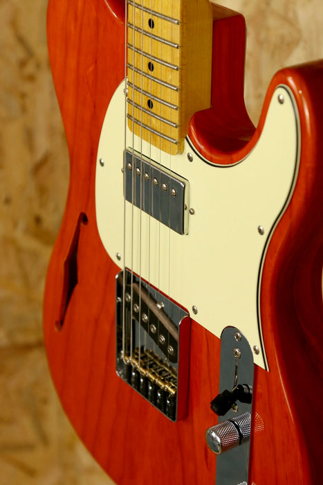 G&L Tribute Series Asat Classic Semi Hollow in Clear Orange - Pre-Owned