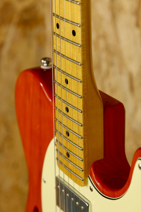 G&L Tribute Series Asat Classic Semi Hollow in Clear Orange - Pre-Owned