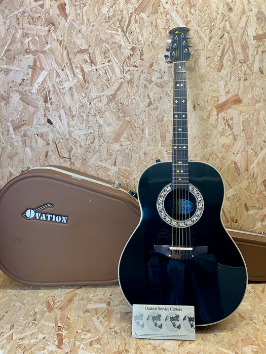 Pre-owned 1982 Ovation Roundback Deluxe Balladeer Model 1612 Electro Acoustic