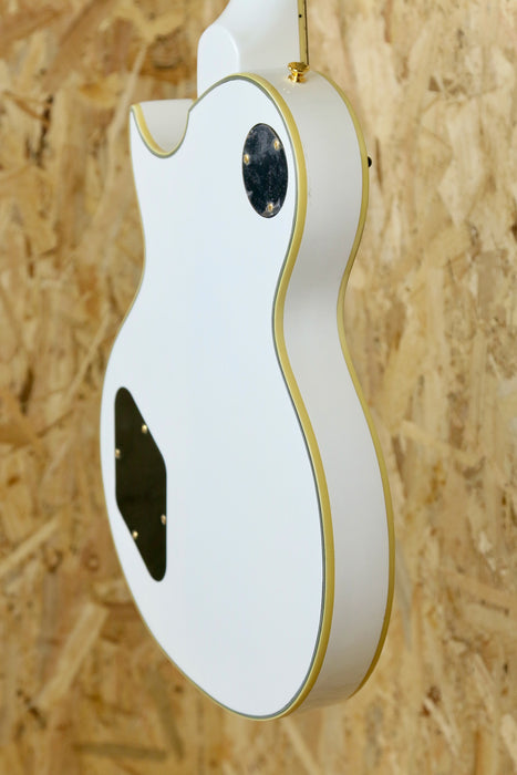 B-Stock Vintage V100 Electric Guitar Gold Hardware in Arctic White