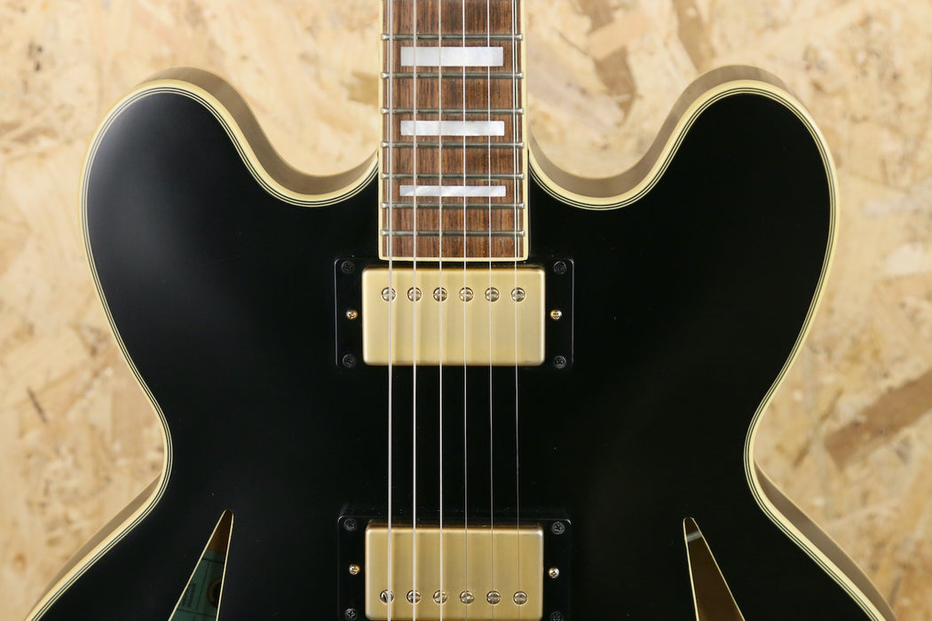 2022 Epiphone Emily Wolfe Sheraton Semi Acoustic w/Bag - Black - Pre-owned