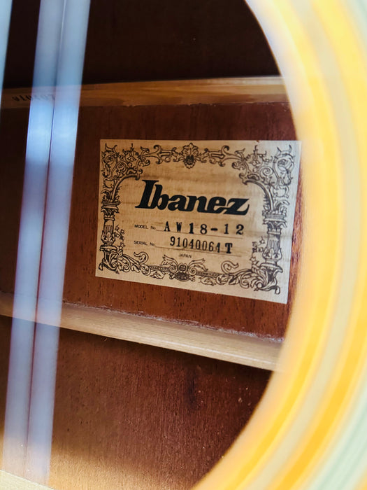 Ibanez AW18-12 12-String Acoustic | Natural Gloss - Pre-owned