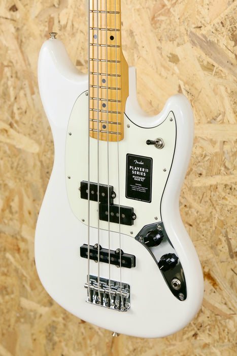 Fender Player II Mustang® Bass PJ, Maple Fingerboard, Polar White - B-Stock