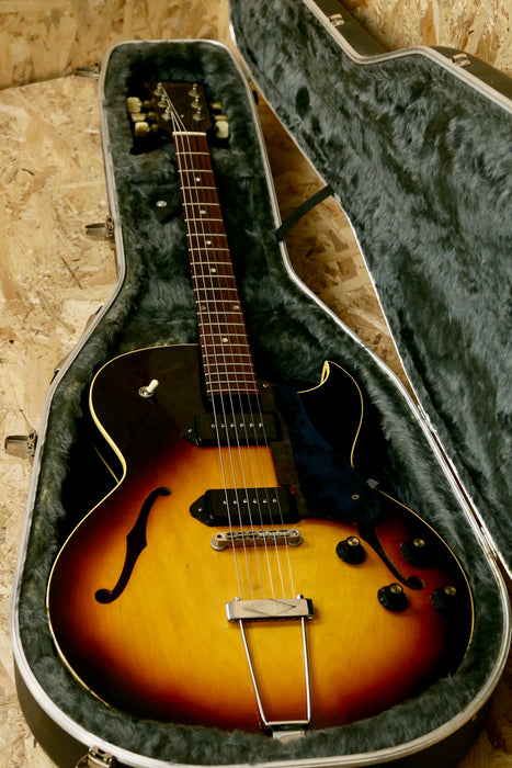 1965 Gibson ES-125 TDC Thinline Dual P90 in Sunburst w/Hiscox Case - Pre-owned