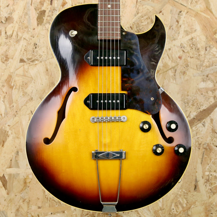 1965 Gibson ES-125 TDC Thinline Dual P90 in Sunburst w/Hiscox Case - Pre-owned